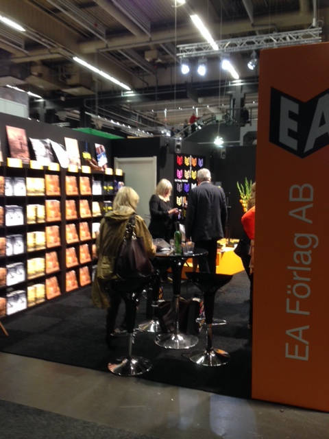 image shows: Visitors on the EA stand