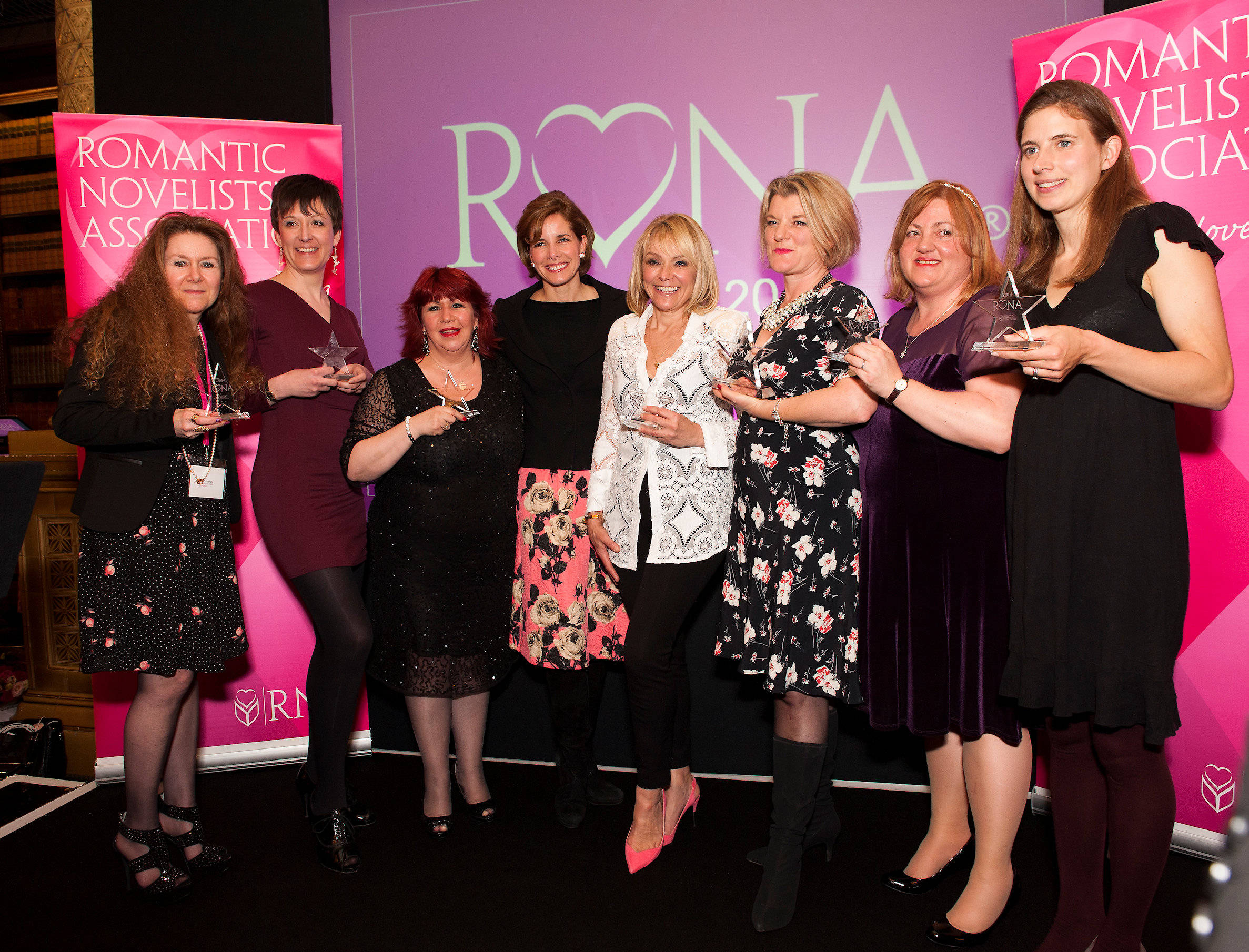 image shows: Group photo of all 2014 RoNA winners with Darcy Bussell