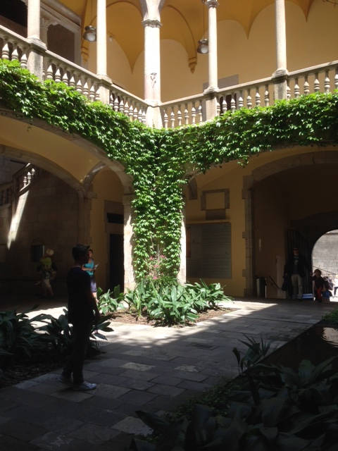 image shows: A sunny courtyard to relax in