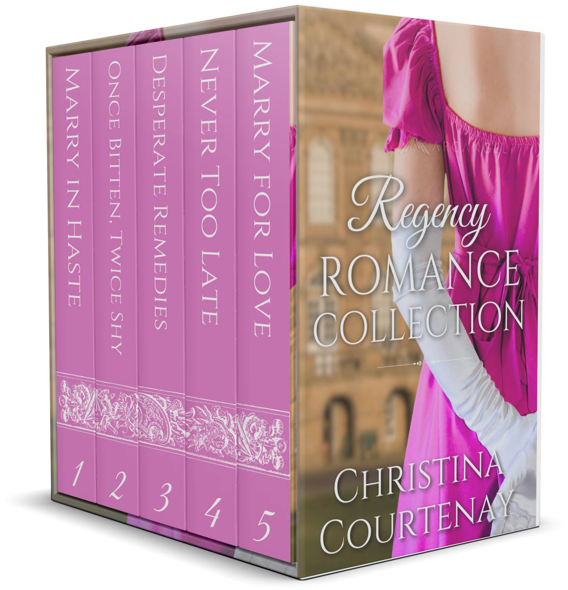 image shows: The collection of my Regency Novellas reached #1 in the Amazon Regency Kindle chart