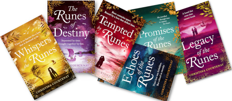 Click this Image link to The Viking Runes Series showing christinas-powerful-novels-capture-the-spirit-and-courage-of-vikings-against-the-backdrop-of-romantic-crosstime-stories-