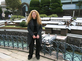 image shows: Me with Model of Dejima