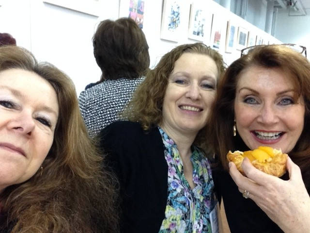 image shows: Selfie with Sue Moorcroft and Adrienne Vaughan