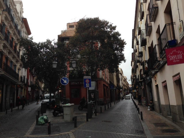 image shows: Another narrow street in Madrid