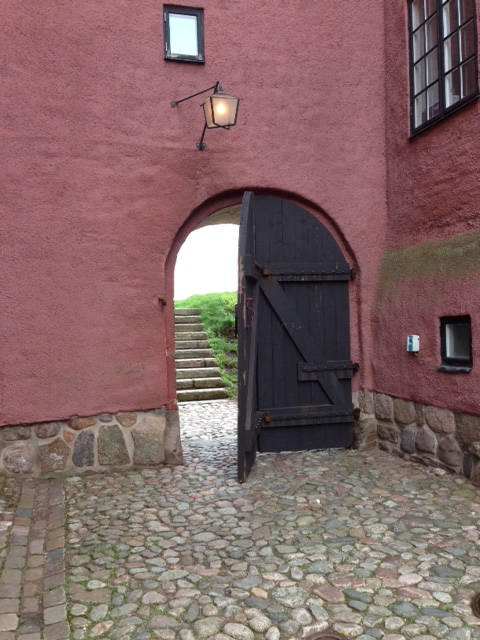 image shows: Varberg Fort courtyard