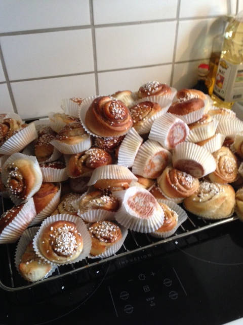 image shows: Swedish cinnamon buns, my favourite food!