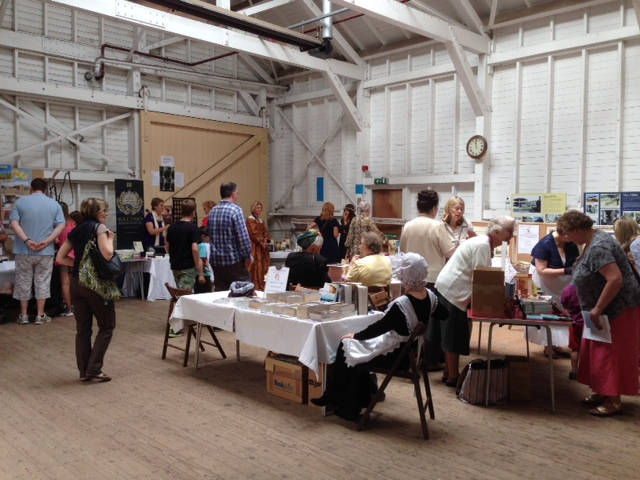 image shows: A buzzing goods shed