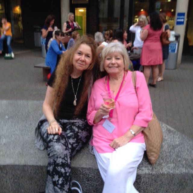 image shows: Relaxing with Ann Ankers, organiser of the RNA Marcher Ladies