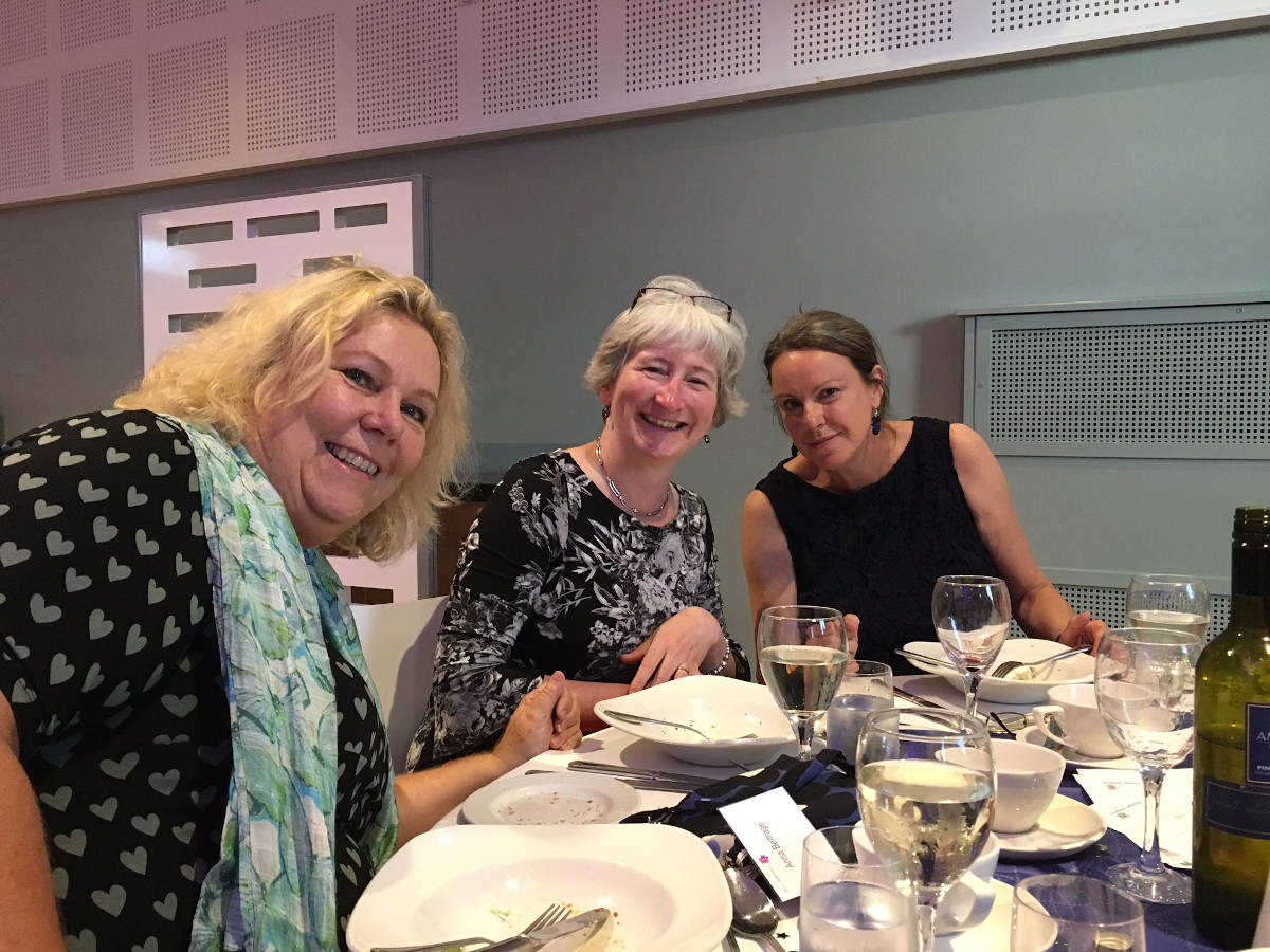 image shows: Anna Belfrage, Claire Watts and Gill-Marie Stewart