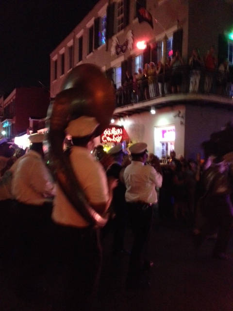 image shows: Bourbon Street at Night