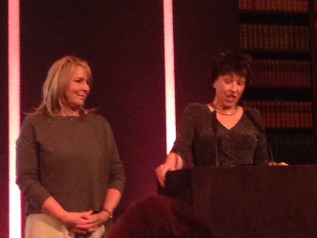 image shows: Fern Britton and compere Jane Wenham-Jones