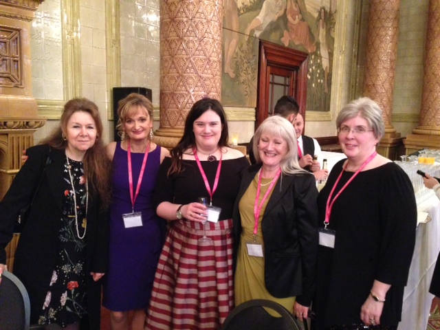 image shows: Me with fellow ChocLiteers Melanie Hudson, Alison May, Linn Halton and Angela Britnell