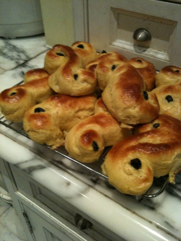 Image of saffron buns <h2>2013-12-19 - The Darkest Night of the Year</h2>