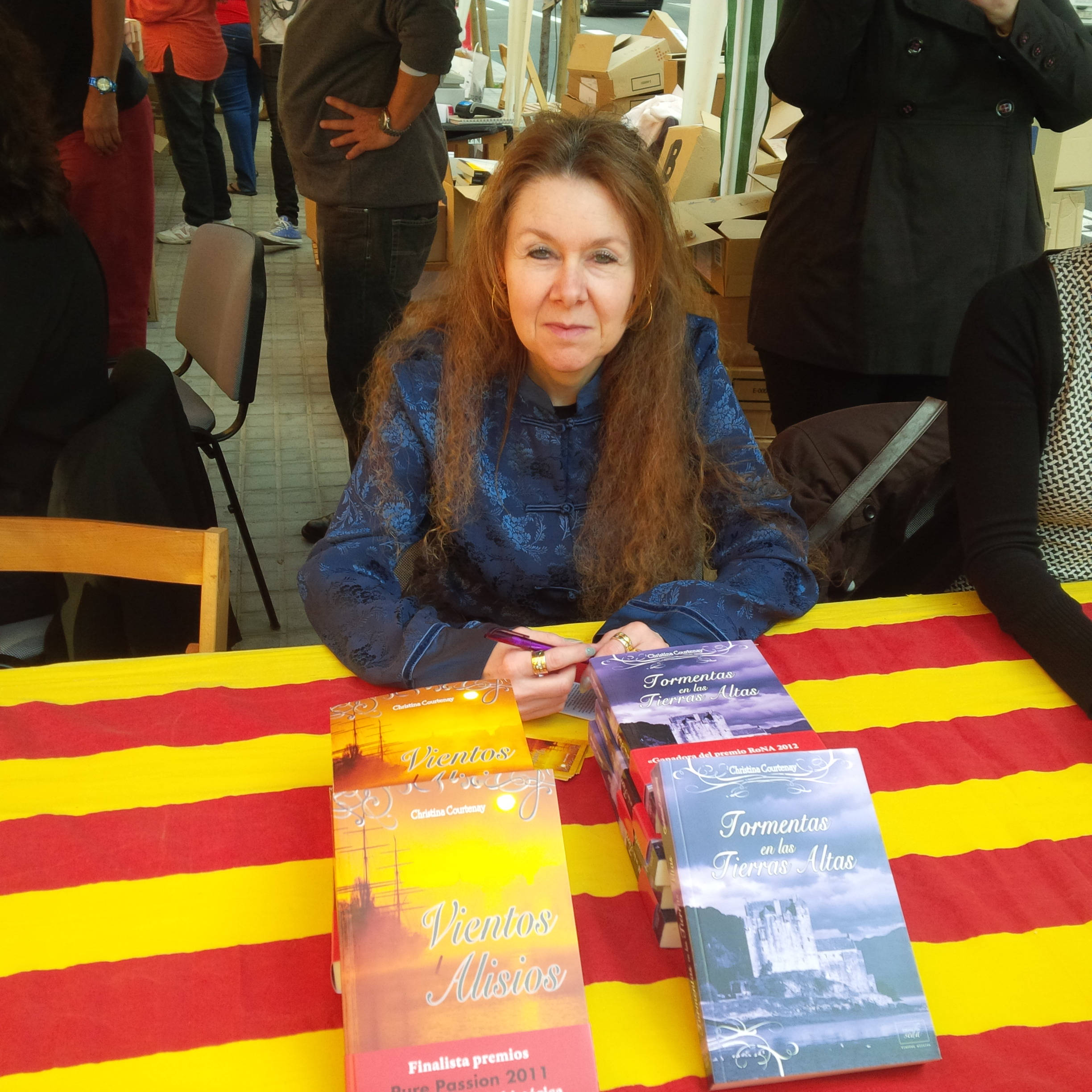 image shows: Me at the Libreria Maite Stand