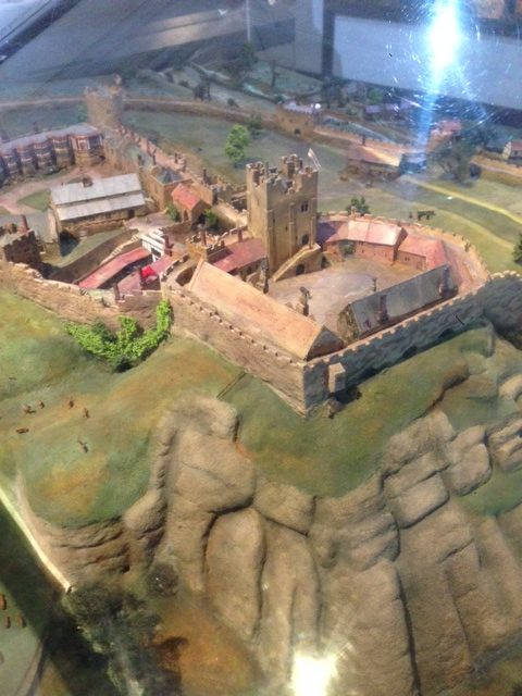 image shows: A fantastic model of what the castle originally looked like