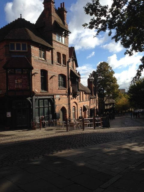 image shows: Quirky house opposite the castle