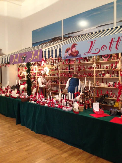 image shows: More stalls inside the Swedish Church