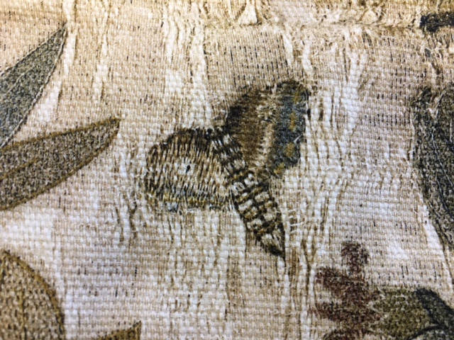 image shows: Detail from the lovingly restored Bacton Altar Cloth