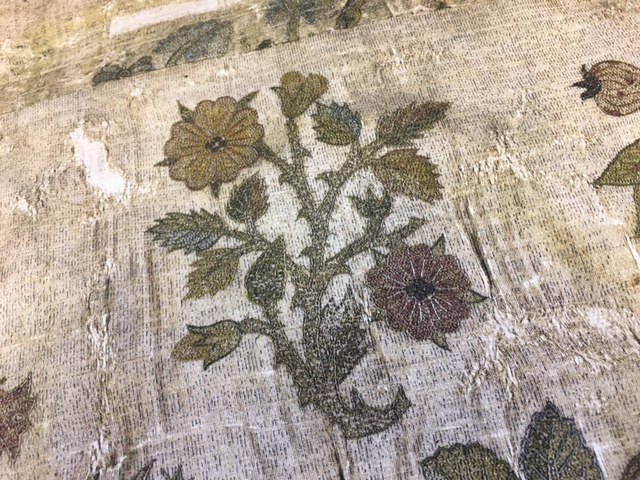 image shows: Detail from the lovingly restored Bacton Altar Cloth