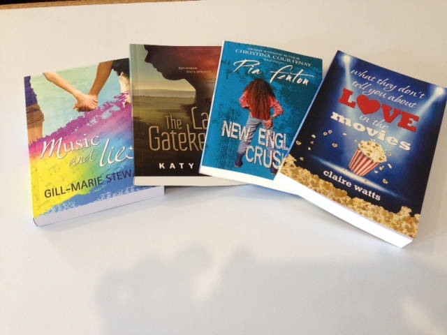 image shows: The Young Adult Books being launched by Gill, Anne-Marie, Katy and Me in Scotland