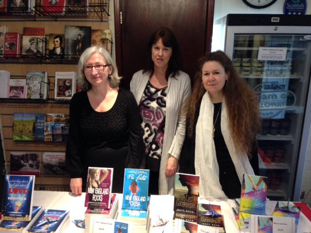 image shows: The Young Adult Books being launched by Gill, Anne-Marie, Katy and Me in Scotland